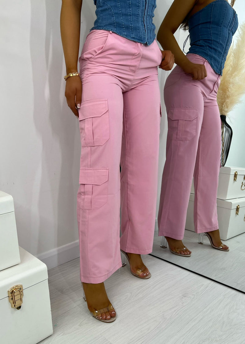Cargo Queen Trousers - Pink