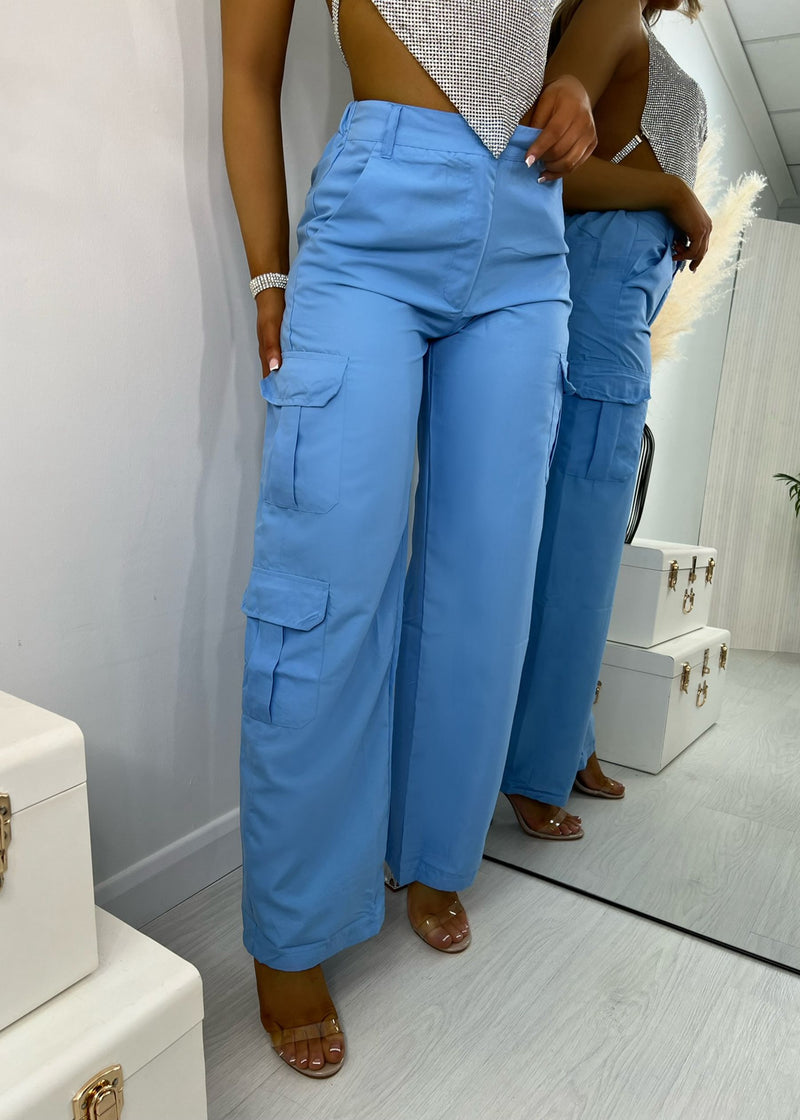 Cargo Queen Trousers - Blue
