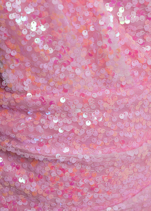 Head Over Heels Pailletten-Minikleid – Rosa