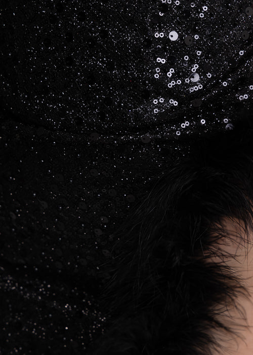 Unter dem Spotlight Minikleid - Schwarz