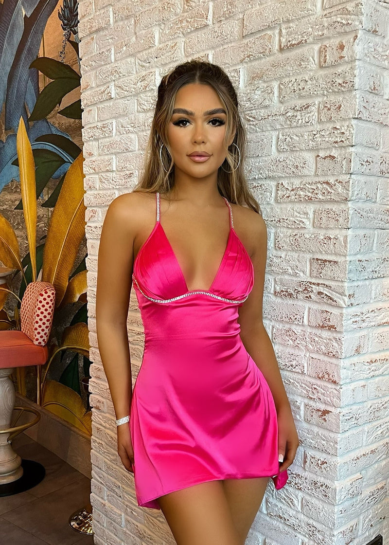 Simplicity Mini Dress - Hot Pink