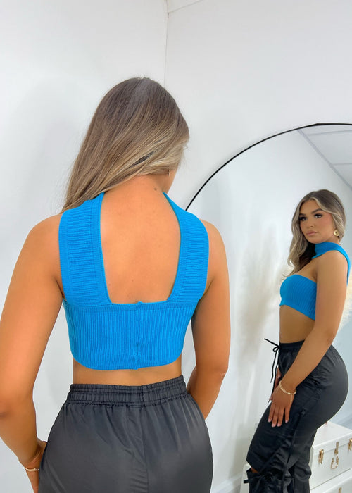 Tease Crop Top - Blue