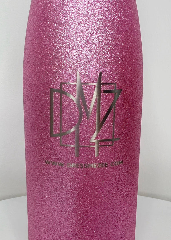 DMZ Glitter Thermos Water Bottle 500ml - Pink